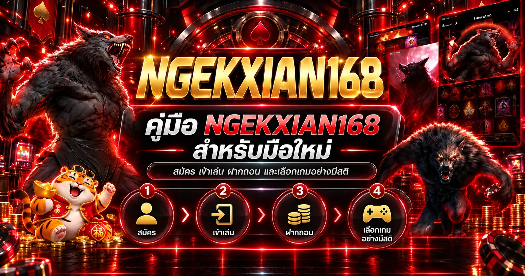 NGEKXIAN168 คู่มือสมัคร ฝากถอน และเลือกเกม